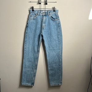 Pull&Bear High Waisted Straight Leg Denim Jeans